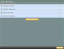 Tablet Screenshot of mclennanortho.com